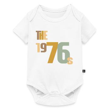 Vintage Year 1976 Anniversary 50 Years Gift Idea - Baby Premium short-sleeve bodysuit - white - Front