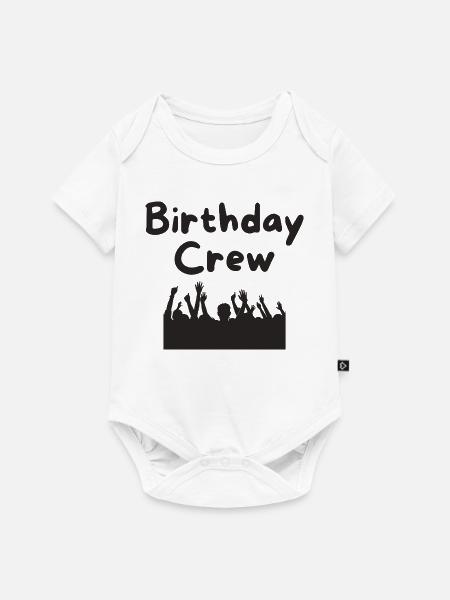 Birthday Crew - Baby Premium Kurzarmbody - Weiß