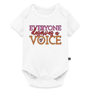 Everyone Deserves A Voice Speech Pathologist SLP - Baby Premium short-sleeve bodysuit - white - Front