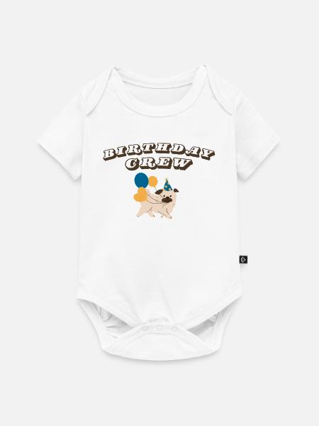Birthday Crew - Baby Premium Kurzarmbody - Weiß