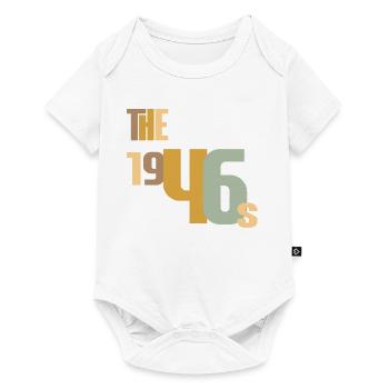 Vintage Year 1946 Birthday 80 Years Gift Idea - Baby Premium short-sleeve bodysuit - white - Front