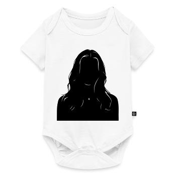 Sillouhette Frau - Baby Premium Kurzarmbody - Weiß - Vorne