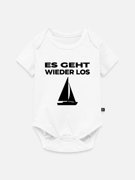 Segeln - Baby Premium Kurzarmbody - Weiß