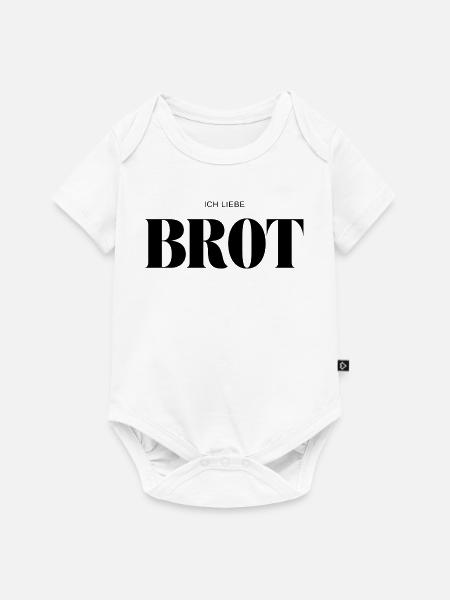 Ich liebe Brot - Baby Premium Kurzarmbody - Weiß