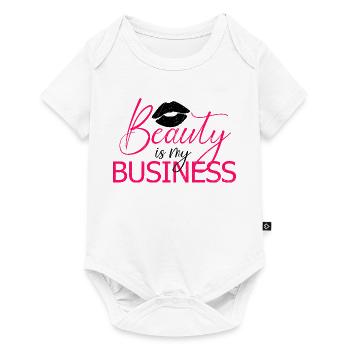 Beauty Is My Business Make Up Artist MUA Salon - Baby Premium Kurzarmbody - Weiß - Vorne