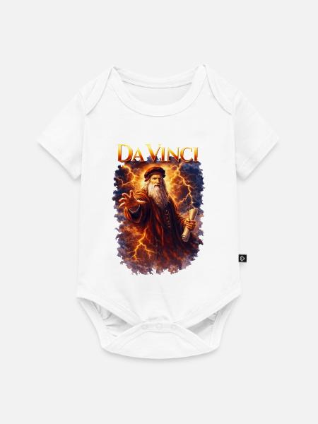 Leonardo Da Vinci Porträt - Baby Premium Kurzarmbody - Weiß