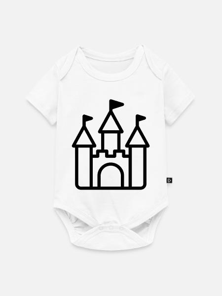 Burg - Baby Premium Kurzarmbody - Weiß