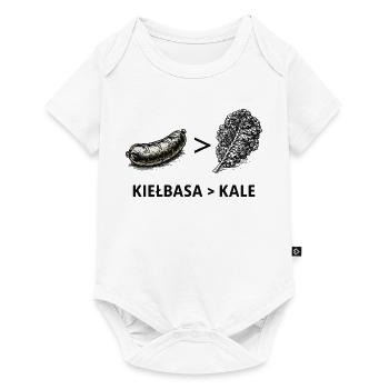 Kielbasa Greater Than Kale - Baby Premium short-sleeve bodysuit - white - Front