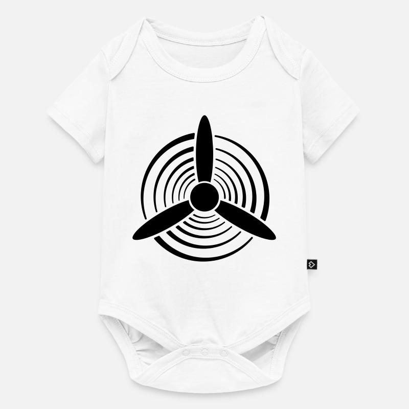 Solid Color Graphic Propeller - Baby Premium short-sleeve bodysuit - white