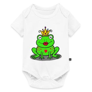 Royal frog with heart - Baby Premium short-sleeve bodysuit - white - Front