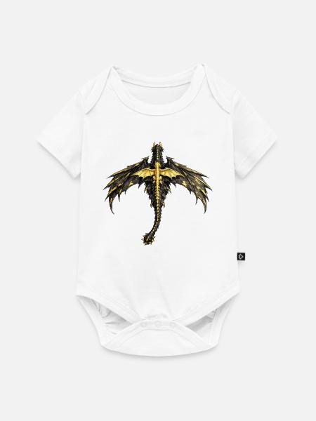 Fourth Wing Dragons - Baby Premium Kurzarmbody - Weiß