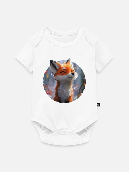 Niedlicher Fuchs - Baby Premium Kurzarmbody - Weiß