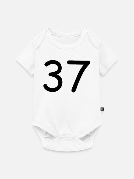 37 - Baby Premium Kurzarmbody - Weiß