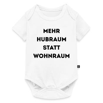 Mehr Hubraum statt Wohnraum – Lustiger Auto Spruch - Baby Premium Kurzarmbody - Weiß - Vorne