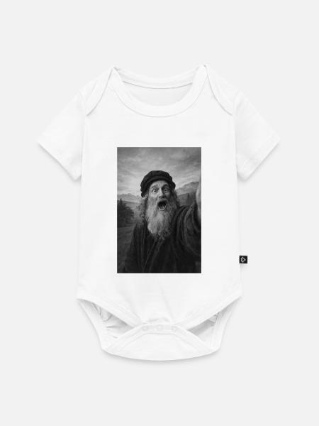 Leonardo Da Vinci Selbstporträt - Baby Premium Kurzarmbody - Weiß