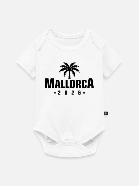Mallorca 2026 - Baby Premium Kurzarmbody - Weiß
