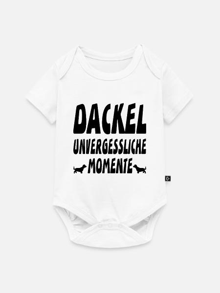 Dackel - Baby Premium Kurzarmbody - Weiß