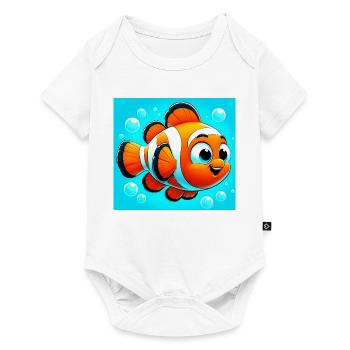 Poisson-clown - Body à manches courtes Premium Bébé - blanc - Devant