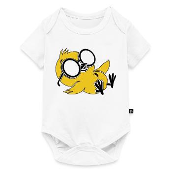 Cool Chill Penguin Sunglasses Funny Summer Tee - Baby Premium short-sleeve bodysuit - white - Front