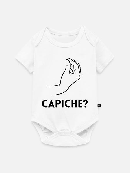 Capiche – Verstehst du? - Baby Premium Kurzarmbody - Weiß