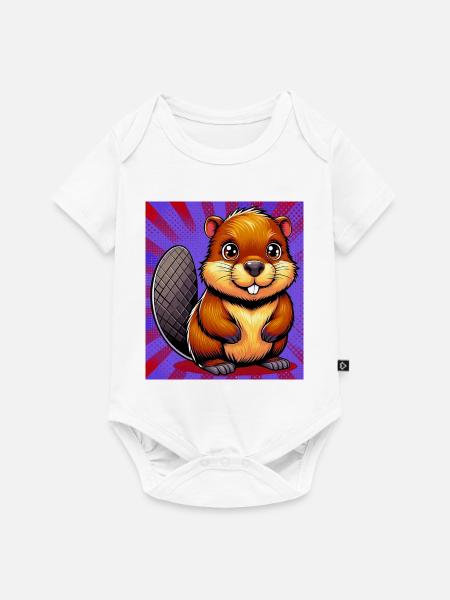 Bieber - Baby Premium Kurzarmbody - Weiß