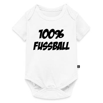 100% Football : Le Design des Vrais Passionnés - Body à manches courtes Premium Bébé - blanc - Devant