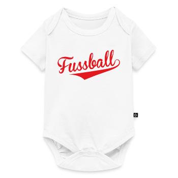 Football Rouge Vintage : Le Style du Finisseur - Body à manches courtes Premium Bébé - blanc - Devant
