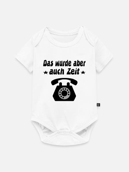 Telefon - Baby Premium Kurzarmbody - Weiß