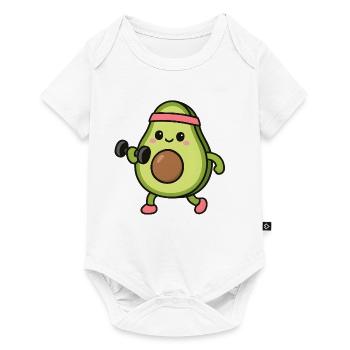 Avocado at the gym - Baby Premium short-sleeve bodysuit - white - Front