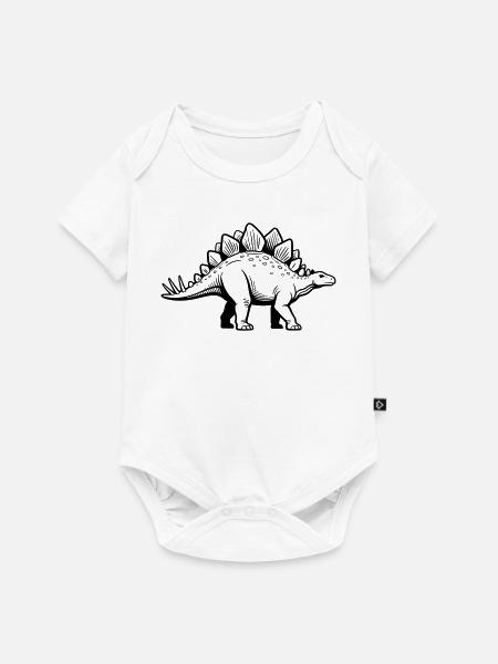 Stegosaurus - Baby Premium Kurzarmbody - Weiß