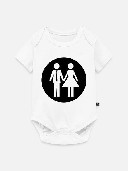 Paar Ehe Couple - Baby Premium Kurzarmbody - Weiß