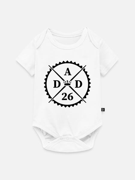 dad_26 - Baby Premium Kurzarmbody - Weiß