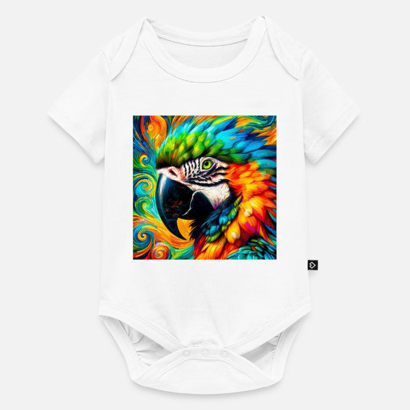 perroquet - Body à manches courtes Premium Bébé - blanc