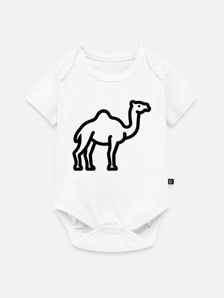 Kamel - Baby Premium Kurzarmbody - Weiß