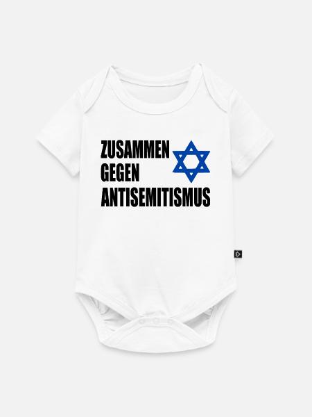 zusammen gegen antisemitism - Baby Premium Kurzarmbody - Weiß