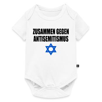 zusammen gegen antisemitism - Baby Premium Kurzarmbody - Weiß - Vorne