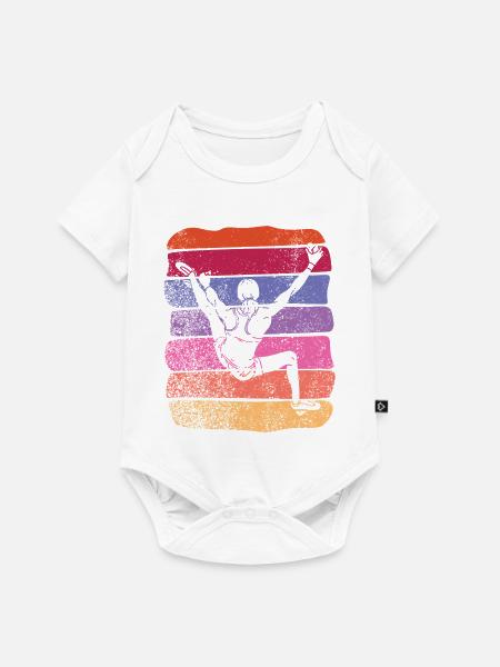 Boulderer Boulder Bouldern - Baby Premium Kurzarmbody - Weiß