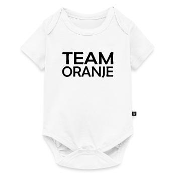Team Oranje - Nederland - Niederlande Netherlands - Baby Premium Kurzarmbody - Weiß - Vorne