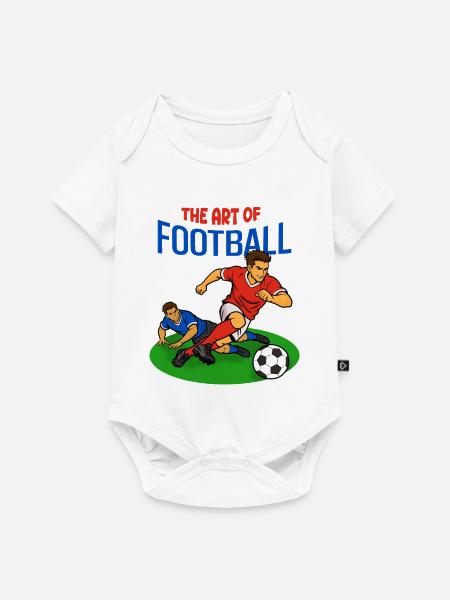Kunst des Fußballs: Dribbling - Baby Premium Kurzarmbody - Weiß