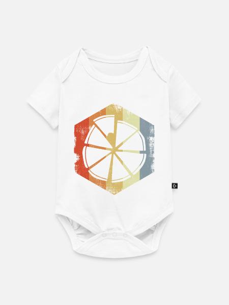 Klassische Pizza - Baby Premium Kurzarmbody - Weiß