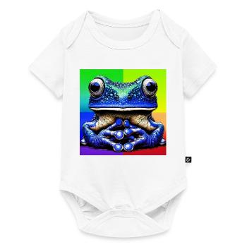 Frosch - Baby Premium Kurzarmbody - Weiß - Vorne