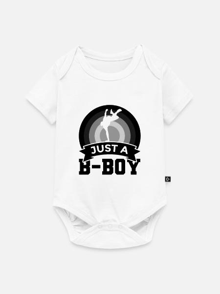 B Boy - Baby Premium Kurzarmbody - Weiß