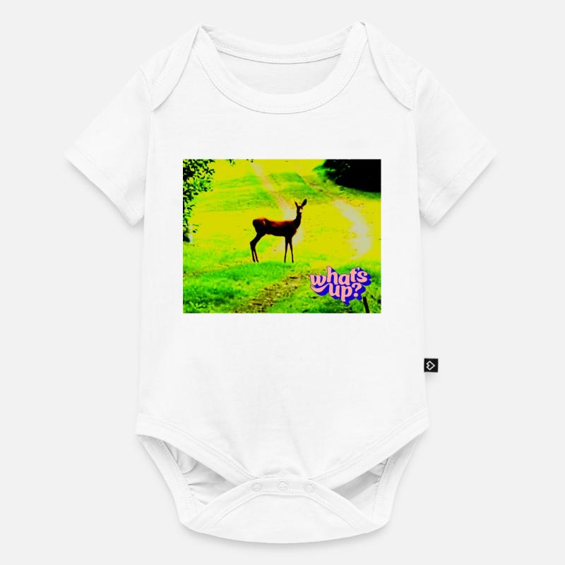 Quoi de neuf - Body à manches courtes Premium Bébé - blanc
