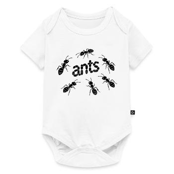 Ameisen - Baby Premium Kurzarmbody - Weiß - Vorne