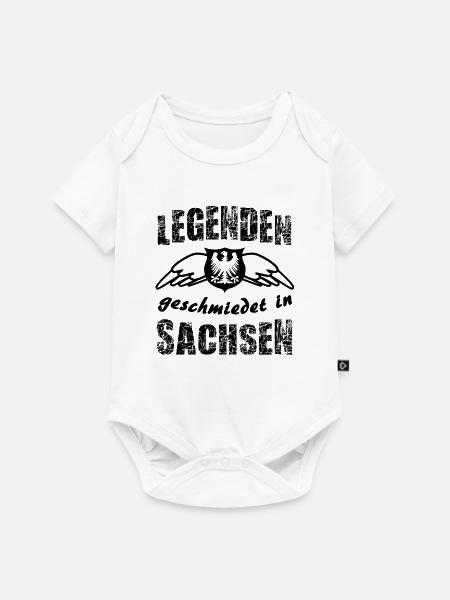Legenden aus Sachsen - Baby Premium Kurzarmbody - Weiß