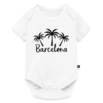 Barcelone - Body à manches courtes Premium Bébé - blanc - Devant