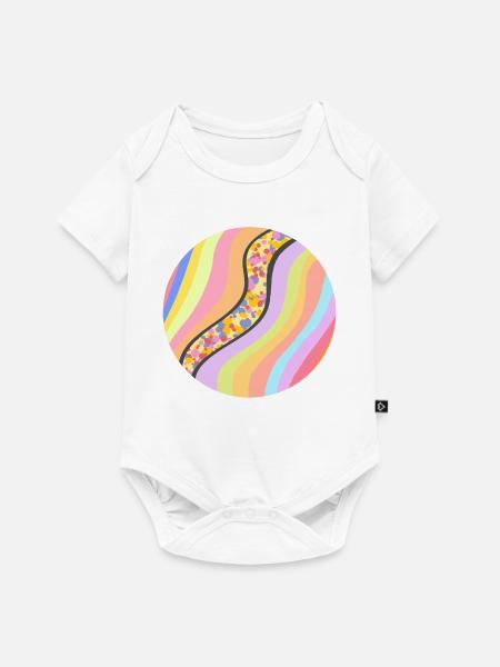 Joyful stream - Baby Premium Kurzarmbody - Weiß