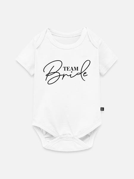 Team Bride JGA Accessoires Junggesellinnenabschied - Baby Premium Kurzarmbody - Weiß