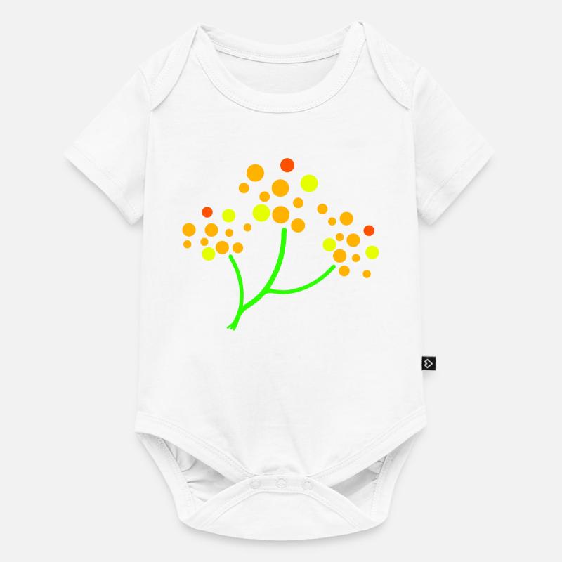 Explosion d’arbre parsemé de néons - Body à manches courtes Premium Bébé - blanc