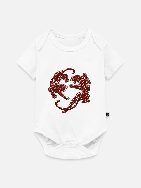 Kreis der Panther – Schattenkampf - Baby Premium Kurzarmbody - Weiß